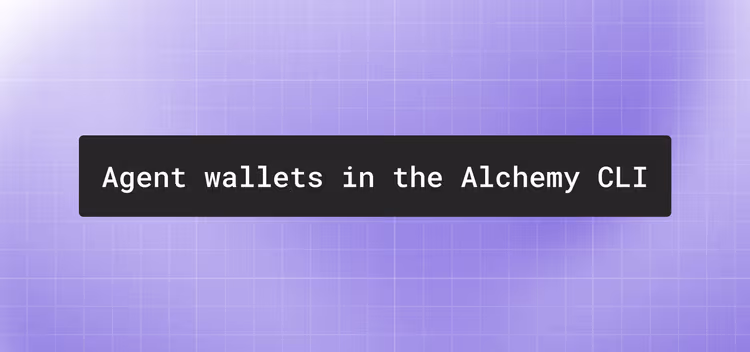 Agent wallets in the Alchemy CLI